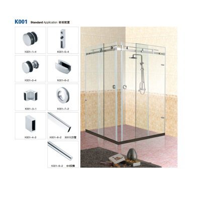 K001 Stainless steel glass accessories sets for Bathroom Shower room