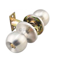 Hot sale stainless steel high security interior room tubular keyed entry door knob lock